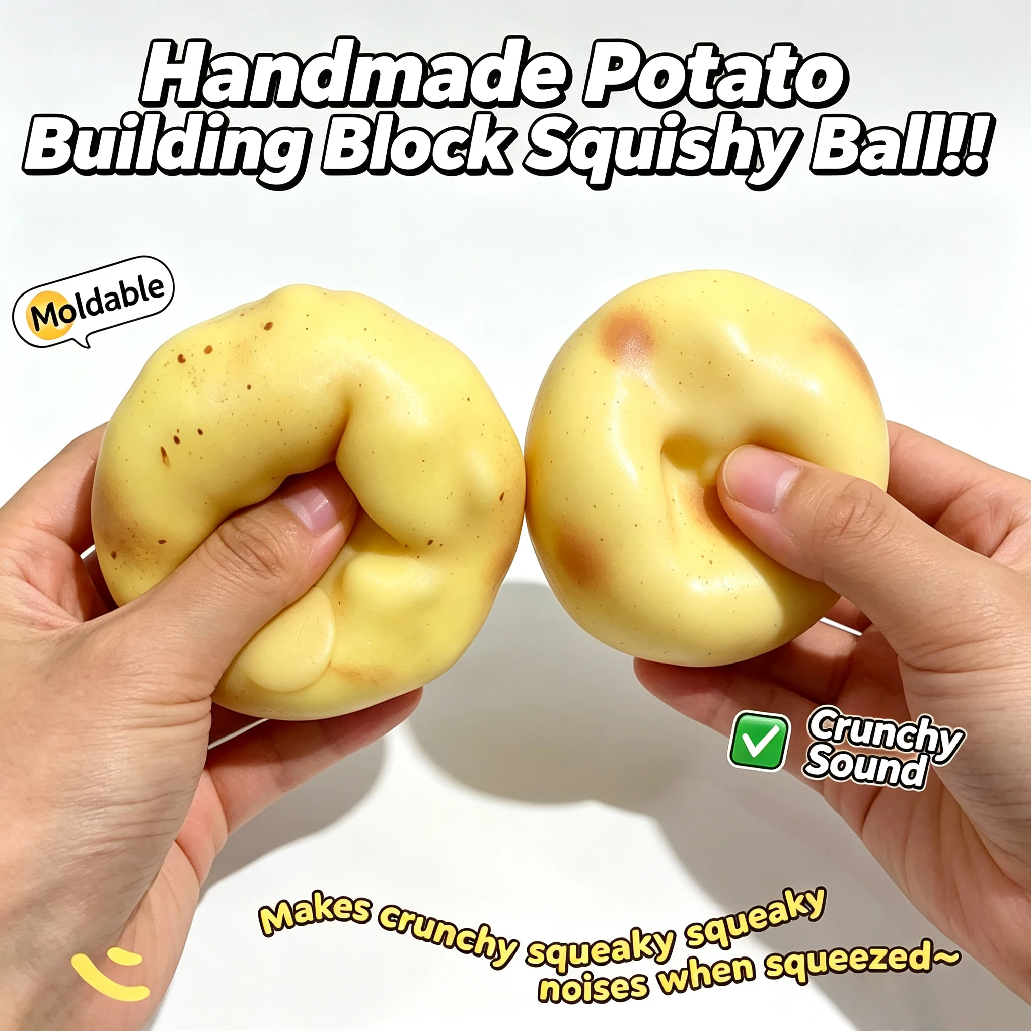 Kids & Toys Expo Saudi Arabia - Crunchy Potato Squishy Stress Ball ASMR