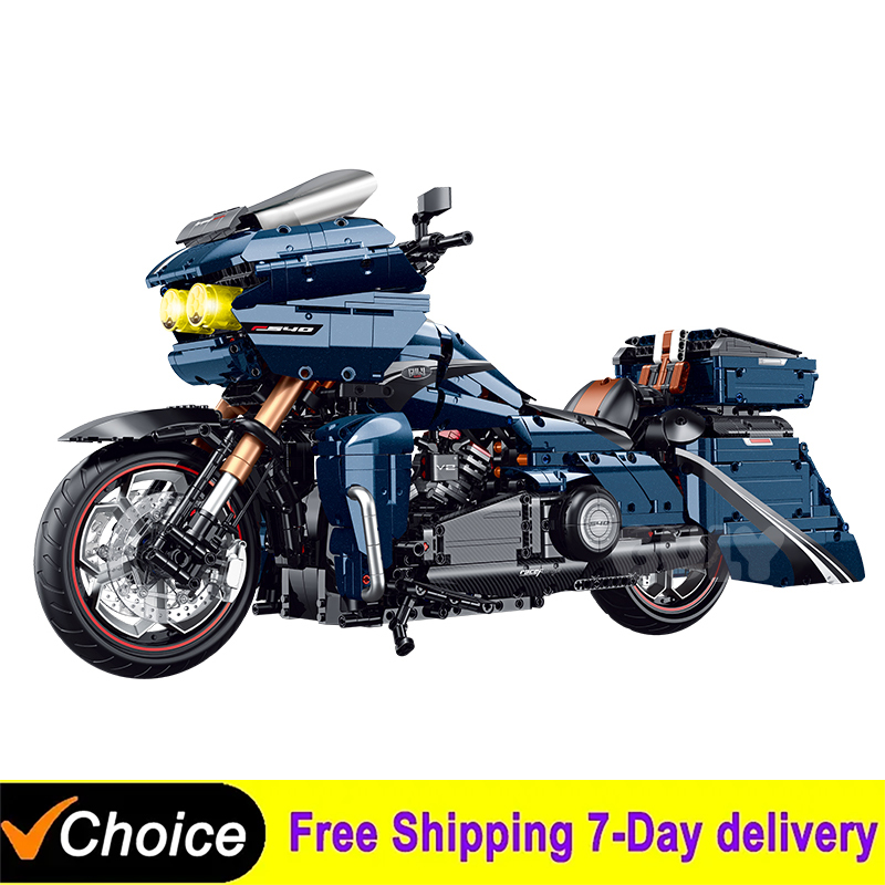 Kids Toys Lego - 1:5 Technical Motorcycle City Sports Rapid