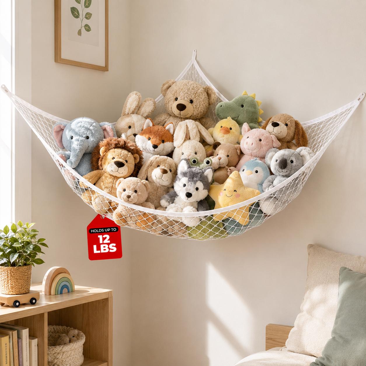 Kids & Toys Expo Saudi Arabia - Mesh Toy Storage Hammock Hanging Stuffed