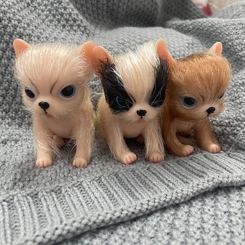 Kids Toys Dog - 5Inch Full Body Silicone Cute Mini