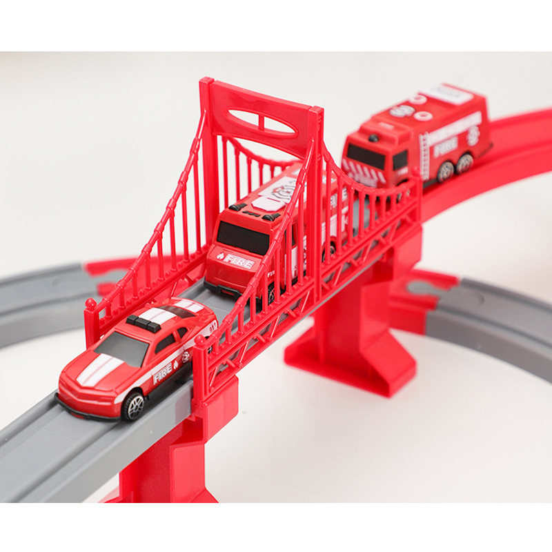 DIY Red Plastic Train Track Se - Toy Train Track Set 评论和价格