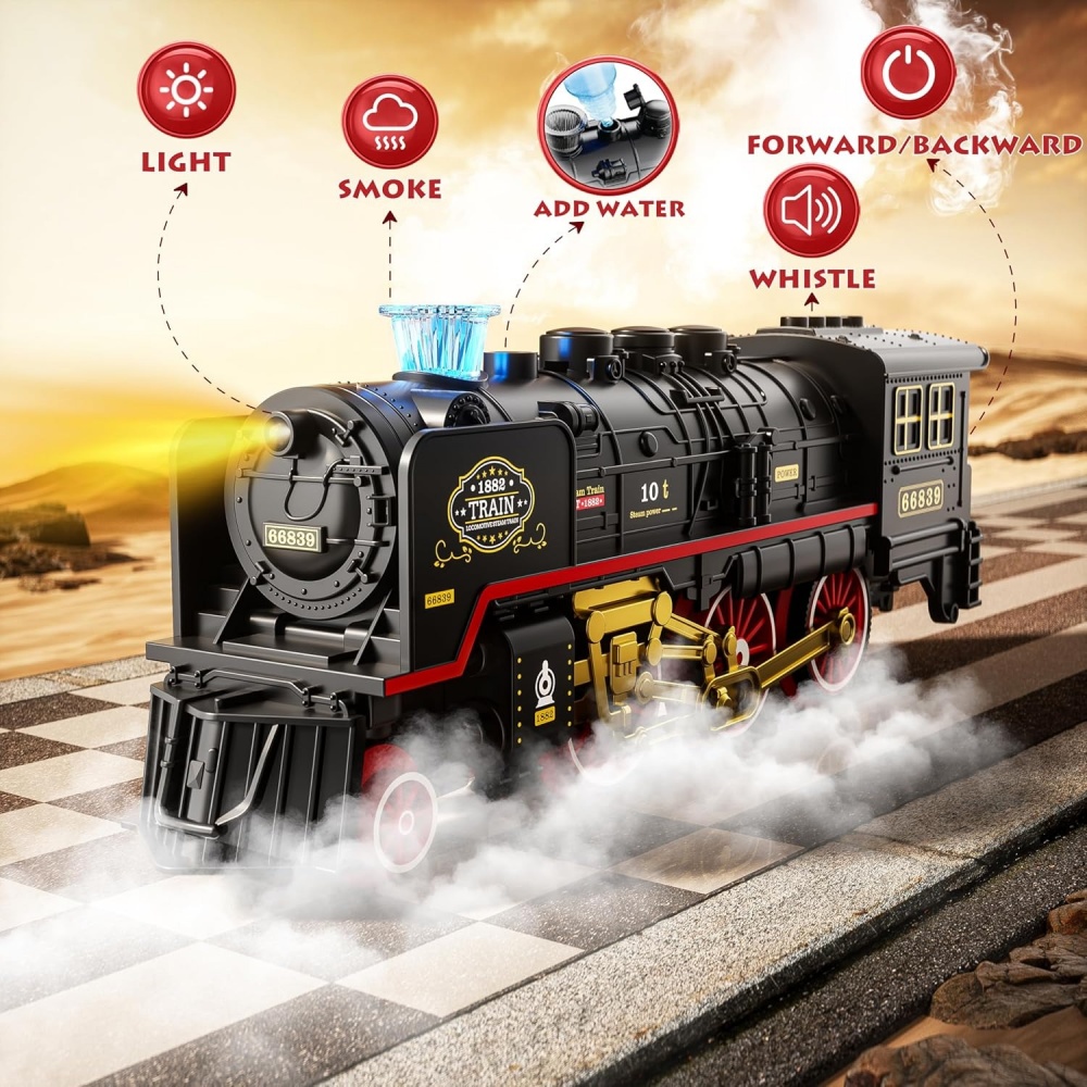 Electric Train Toy with Lights - Toy Train Track Set 评论和价格