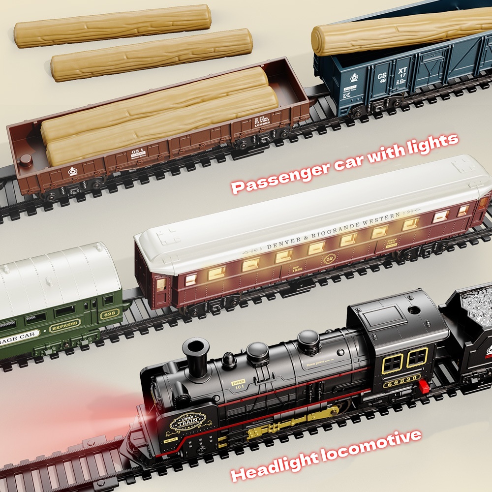 Electric Train Toy with Lights - Toy Train Track Set 评论和价格