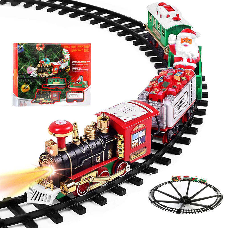 Christmas Electric Train Set w - Toy Train Track Set 评论和价格