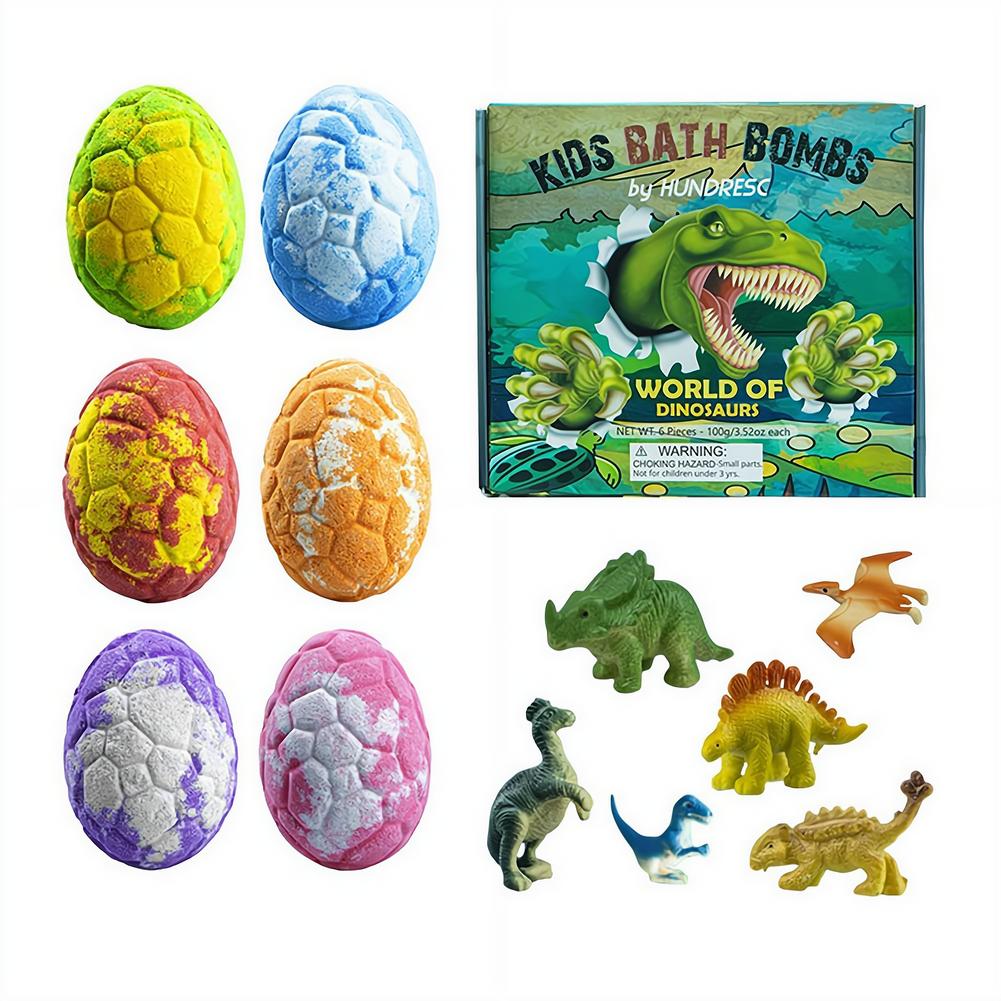 6PCS Dinosaur Egg Bath Bombs W - Kids Toys Dinosaur 评论和价格