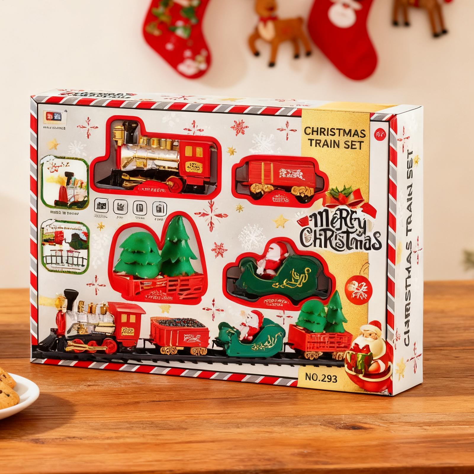 Christmas Train With Light And - Toy Train Track Set 评论和价格