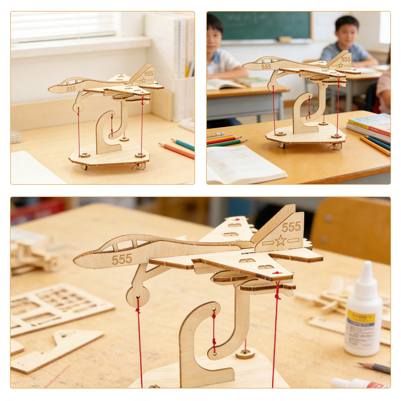 2Sets Tensegrity Aircraft Kit  - Science Experiment Kit 评论和价格