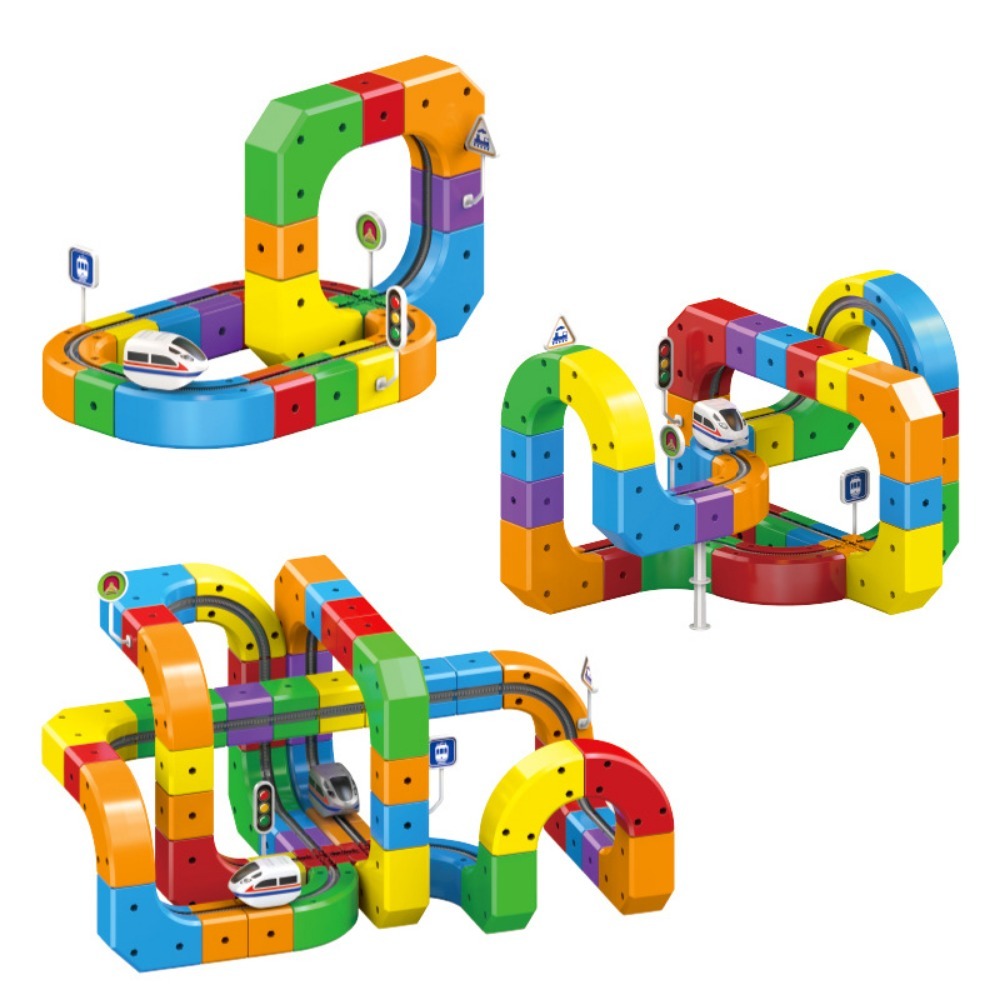 Diy Assembly Track Fusion Trai - Toy Train Track Set 评论和价格