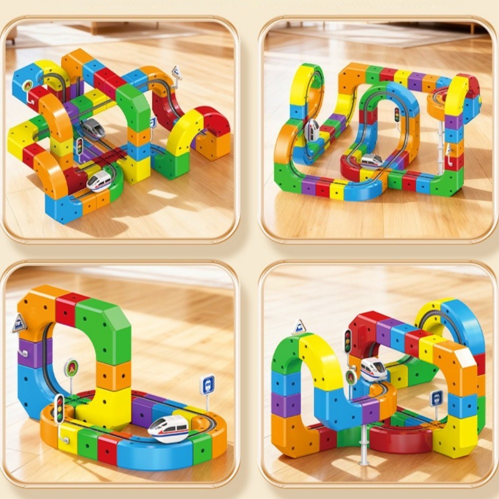 Diy Assembly Track Fusion Trai - Toy Train Track Set 评论和价格