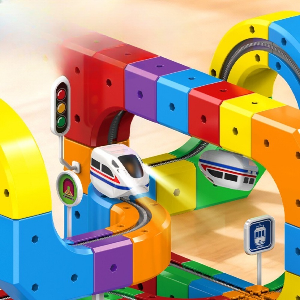 Diy Assembly Track Fusion Trai - Toy Train Track Set 评论和价格