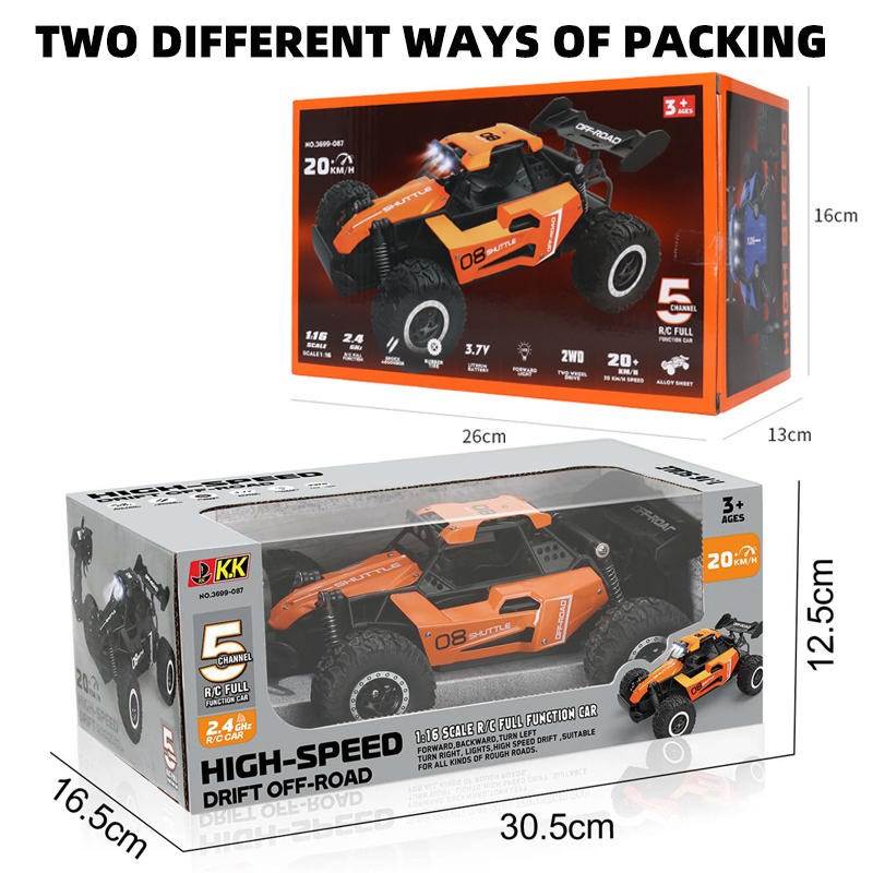 1:16 High-Speed RC Car 2.4G 20 - Kids Toys Channel 评论和价格