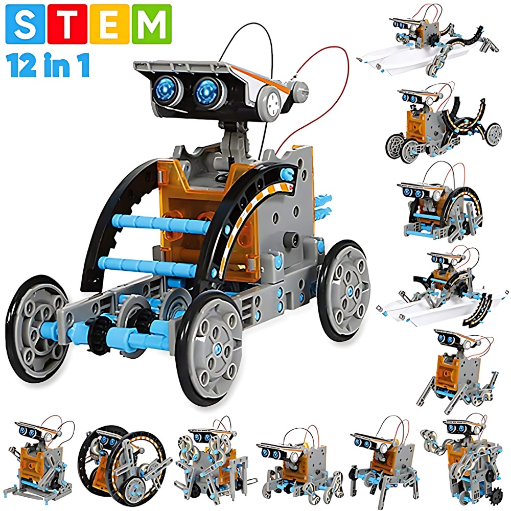 Solar Robot Building Blocks 12 - Science Experiment Kit 评论和价格