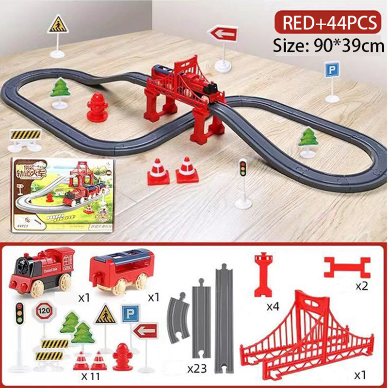 44Pcs/set Electric Train Track - Toy Train Track Set 评论和价格