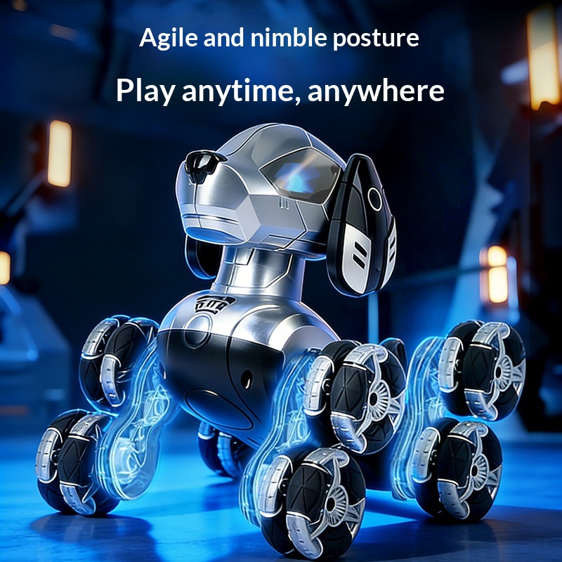 New RC Stunt Robot Dog 8 Wheel - Kids Toys Dog 评论和价格