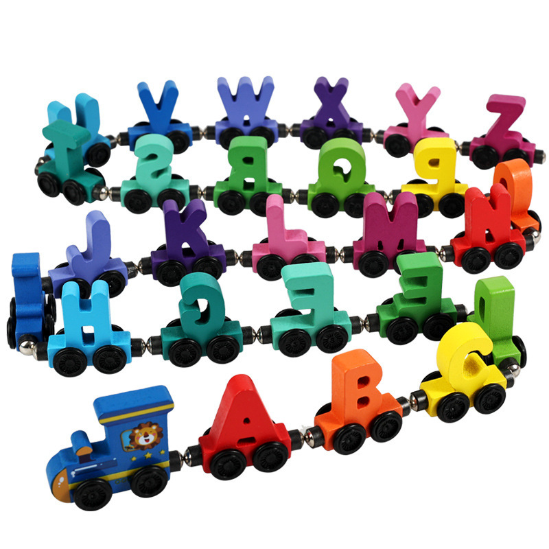 Children'S Wooden Magnetic Col - Toy Train Track Set 评论和价格