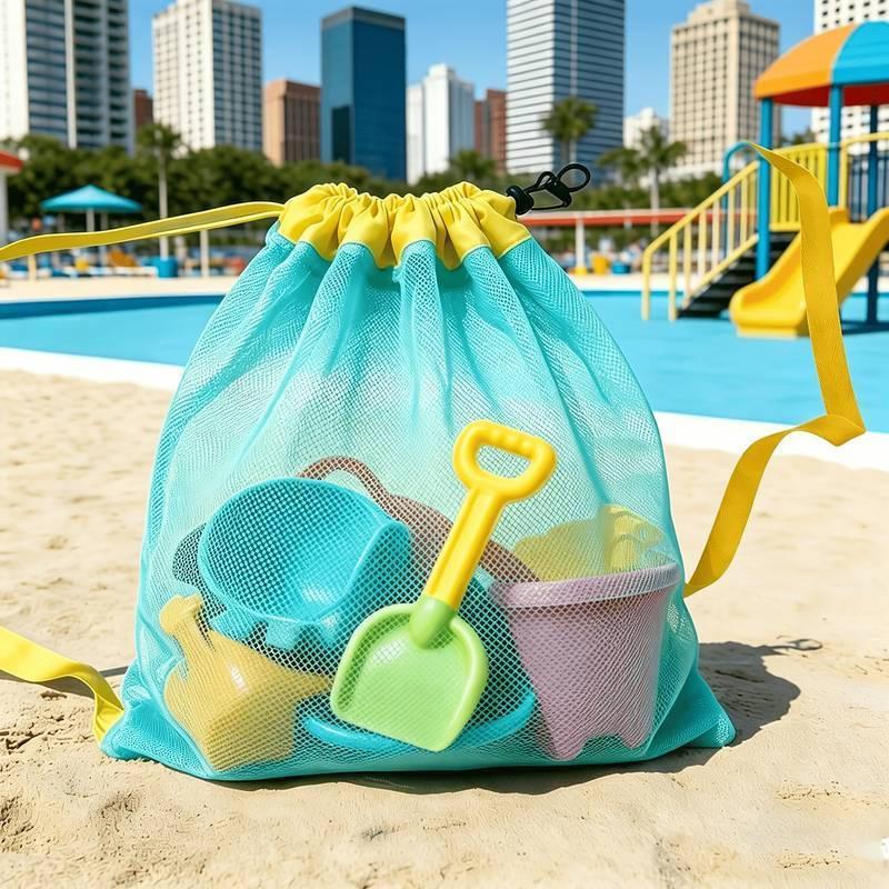 Large Capacity Portable Mesh B - Kids Storage Toys 评论和价格