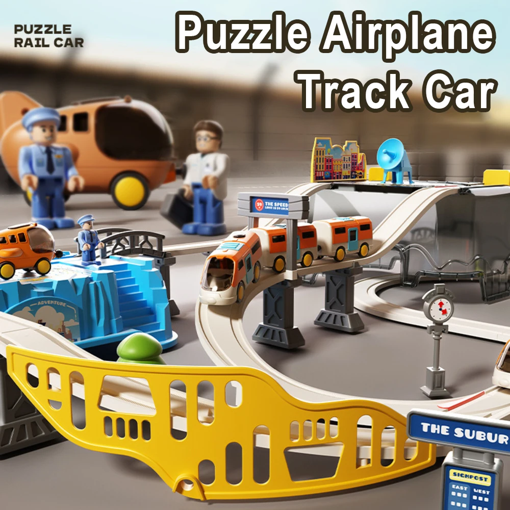 Airport Themed Train Track Toy - Toy Train Track Set 评论和价格