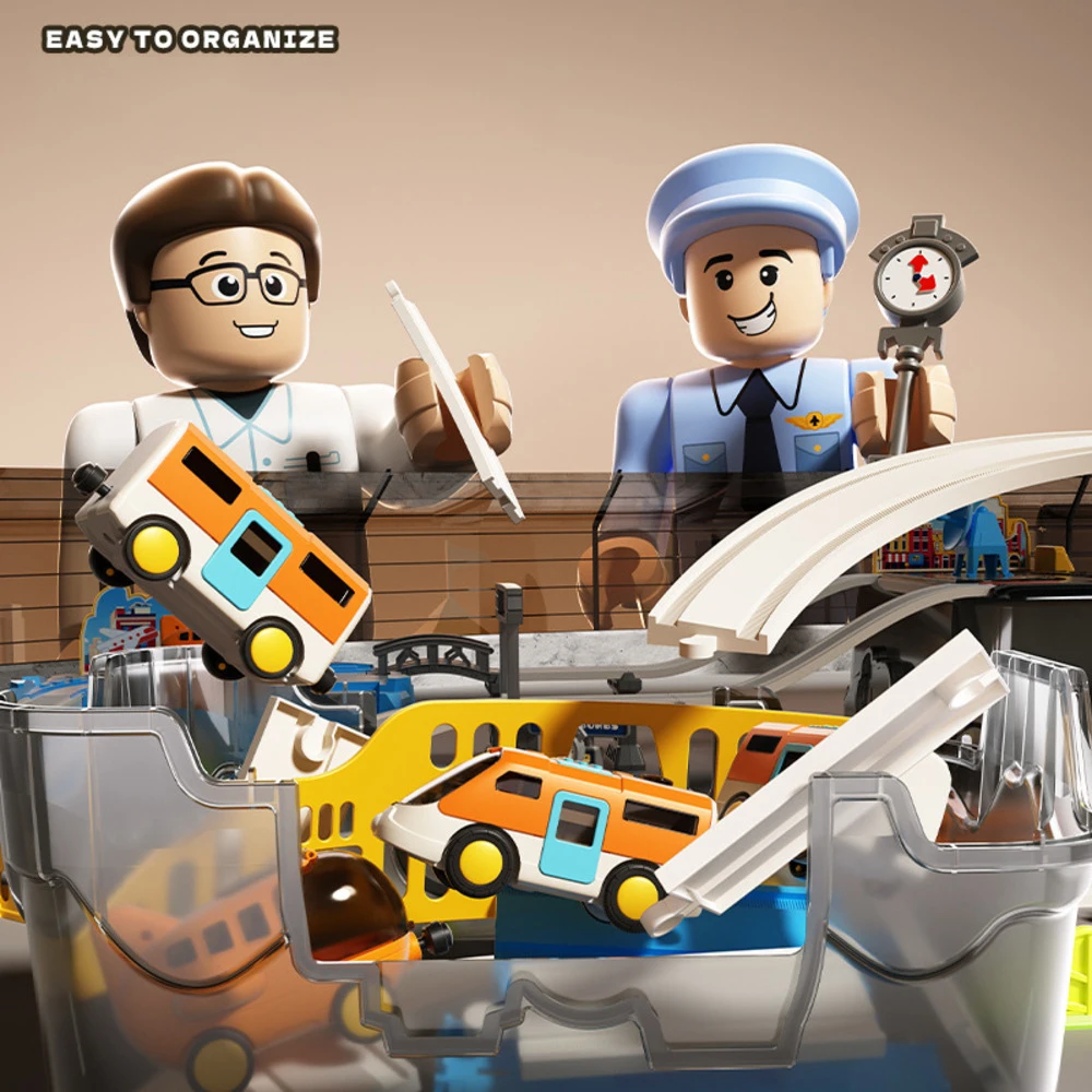 Airport Themed Train Track Toy - Toy Train Track Set 评论和价格