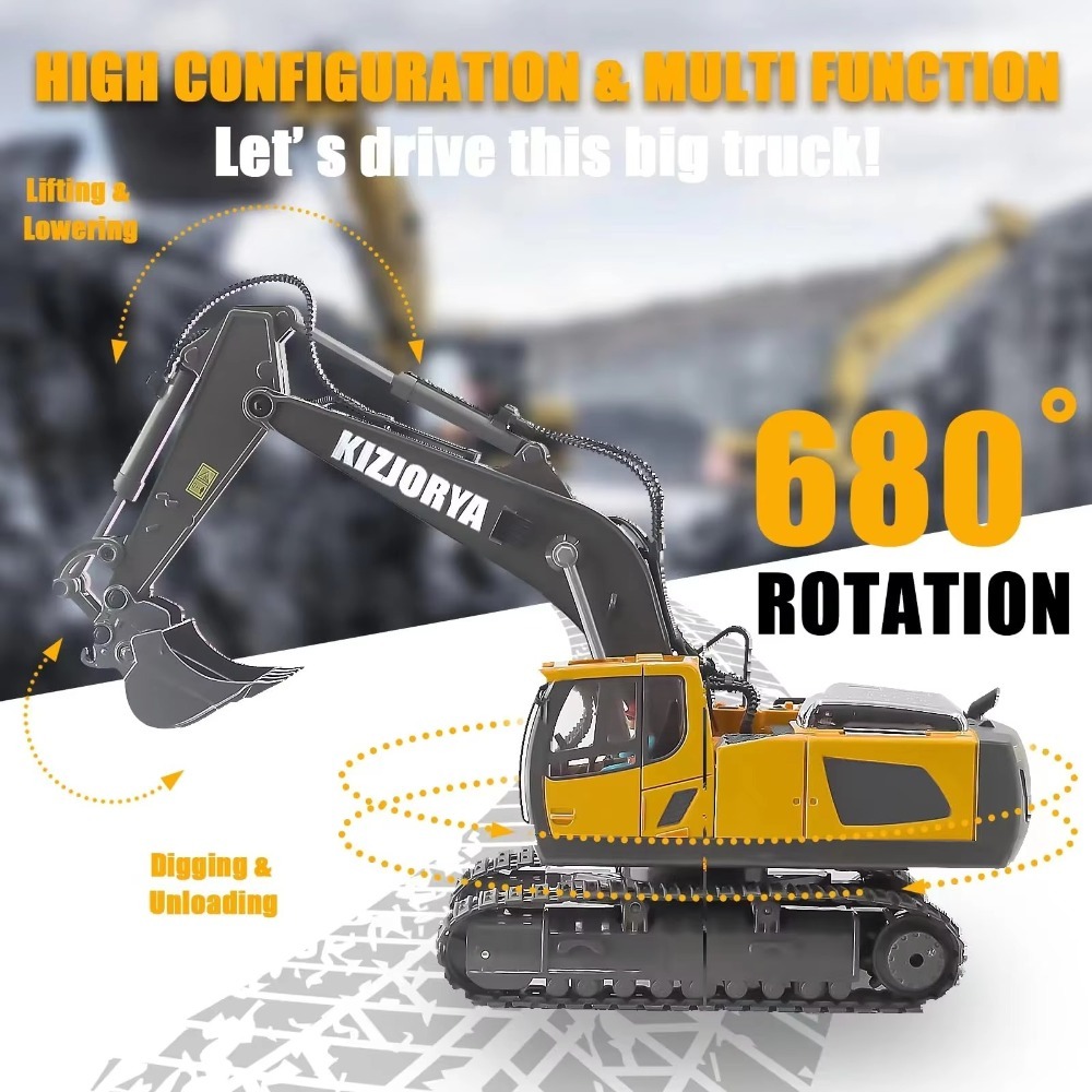 2.4G Remote Control Excavator  - Kids Toys Channel 评论和价格