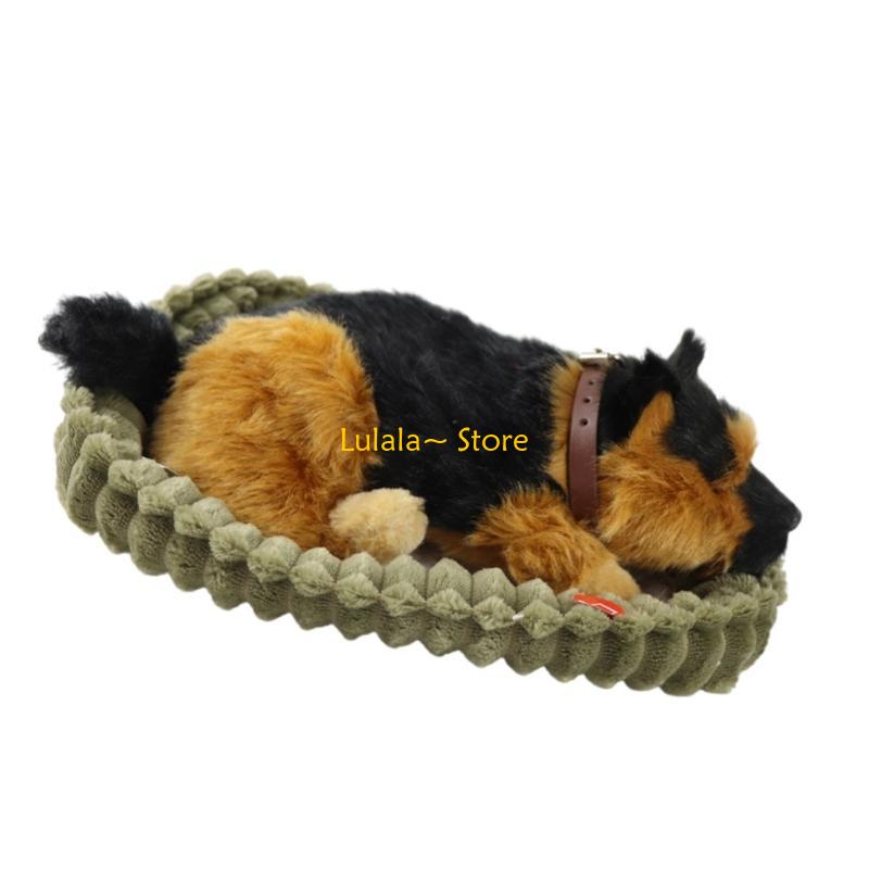 Y4QA Realistic Sleeping Plush  - Kids Toys Dog 评论和价格