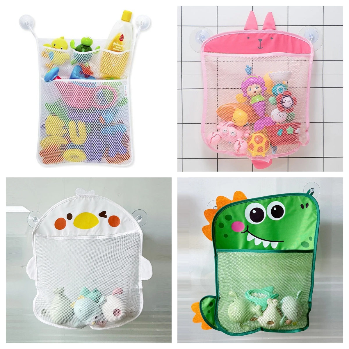 Baby Bathroom Mesh Bag Cartoon - Kids Storage Toys 评论和价格