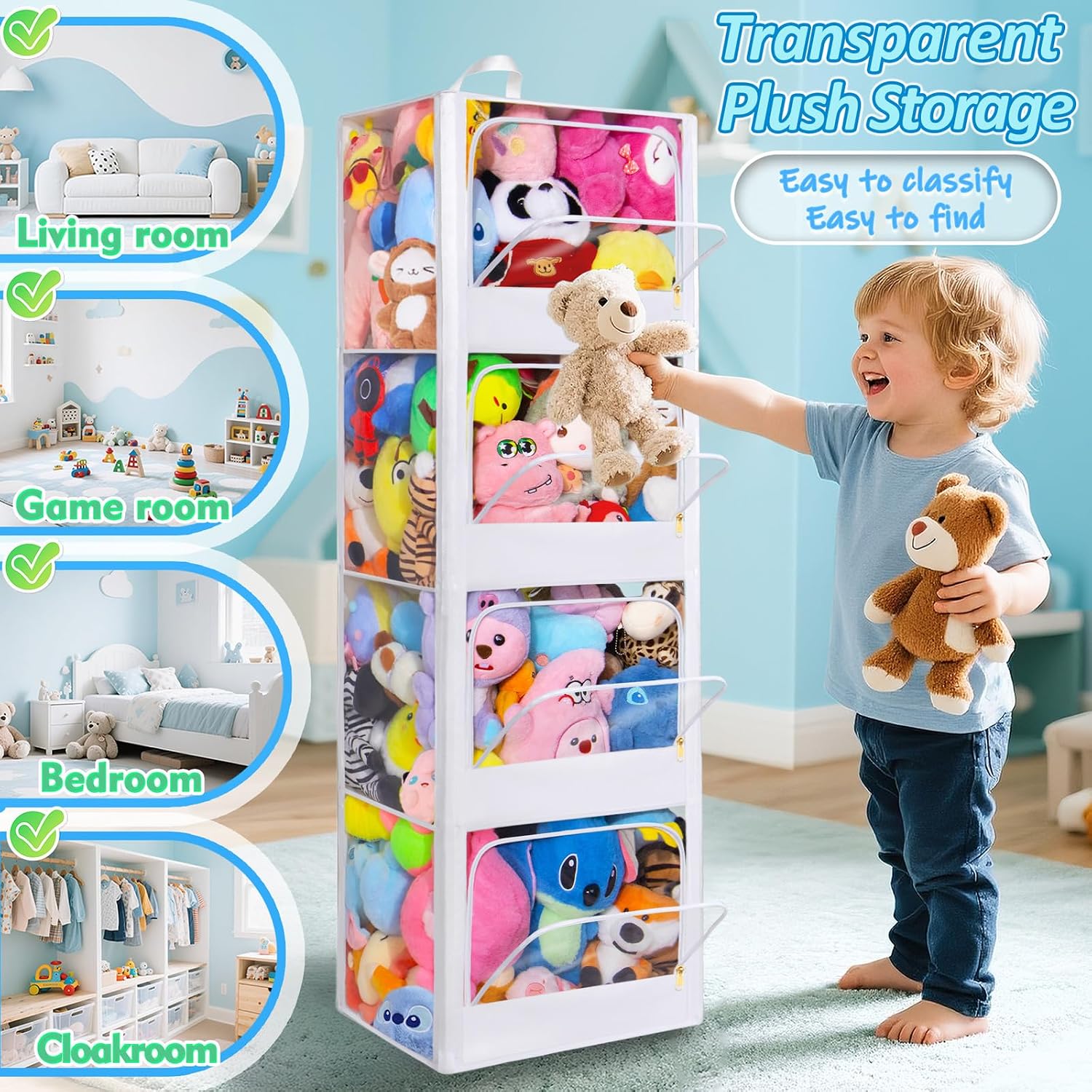 4-Tier Transparent Zipper Dust - Kids & Toys Expo Saudi Arabia 评论和价格