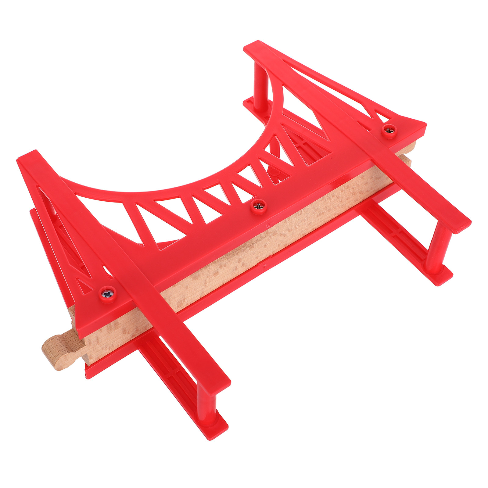 Wooden Train Track Bridge Deta - Toy Train Track Set 评论和价格