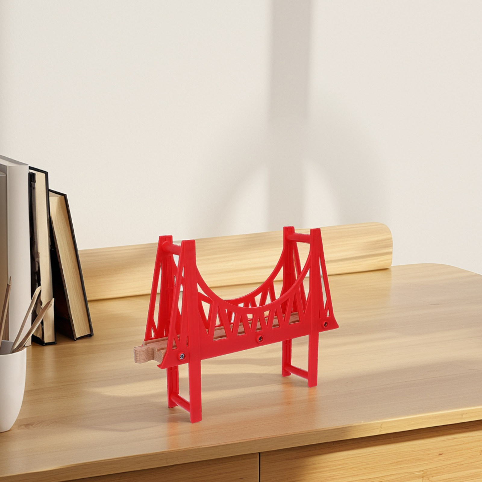 Wooden Train Track Bridge Deta - Toy Train Track Set 评论和价格