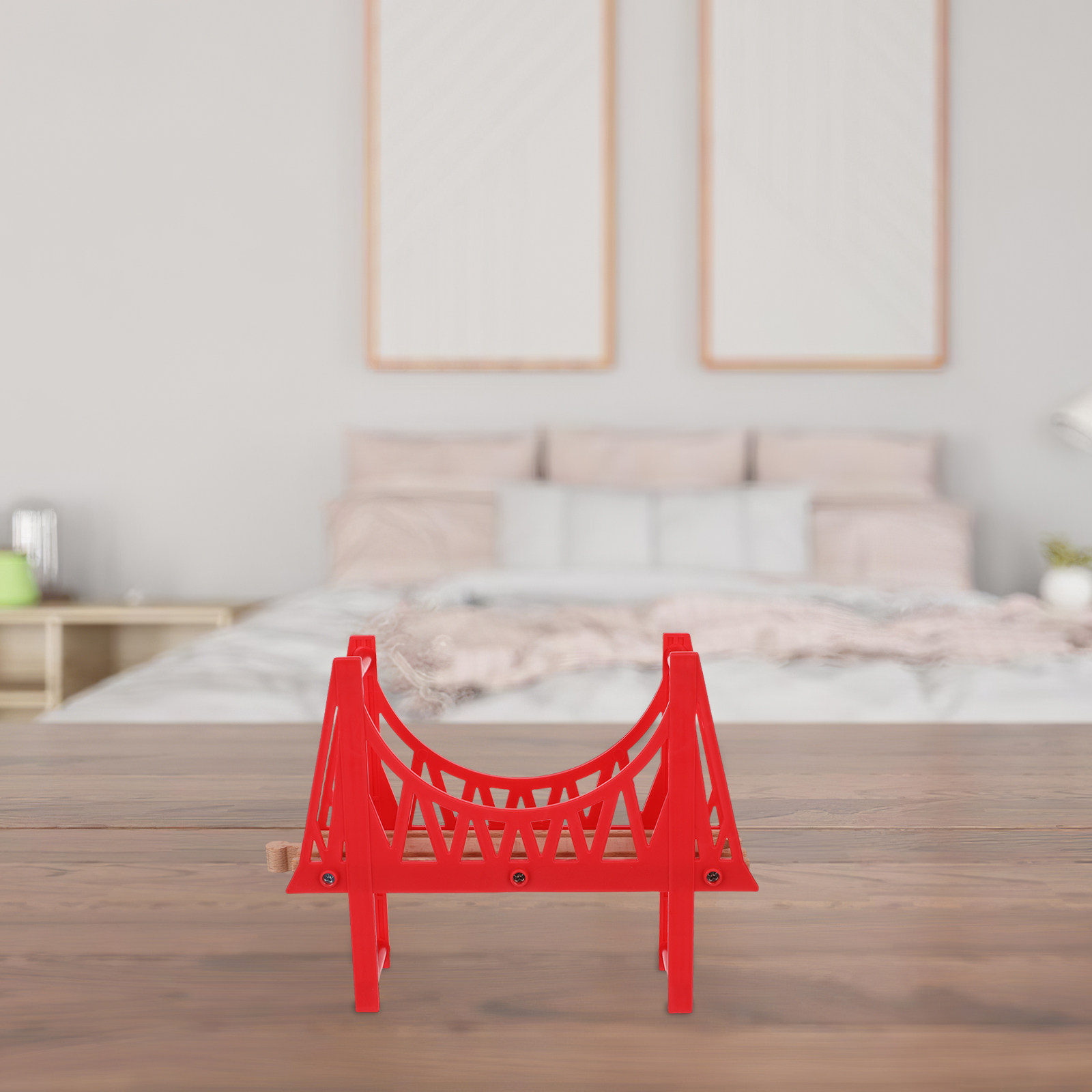 Wooden Train Track Bridge Deta - Toy Train Track Set 评论和价格