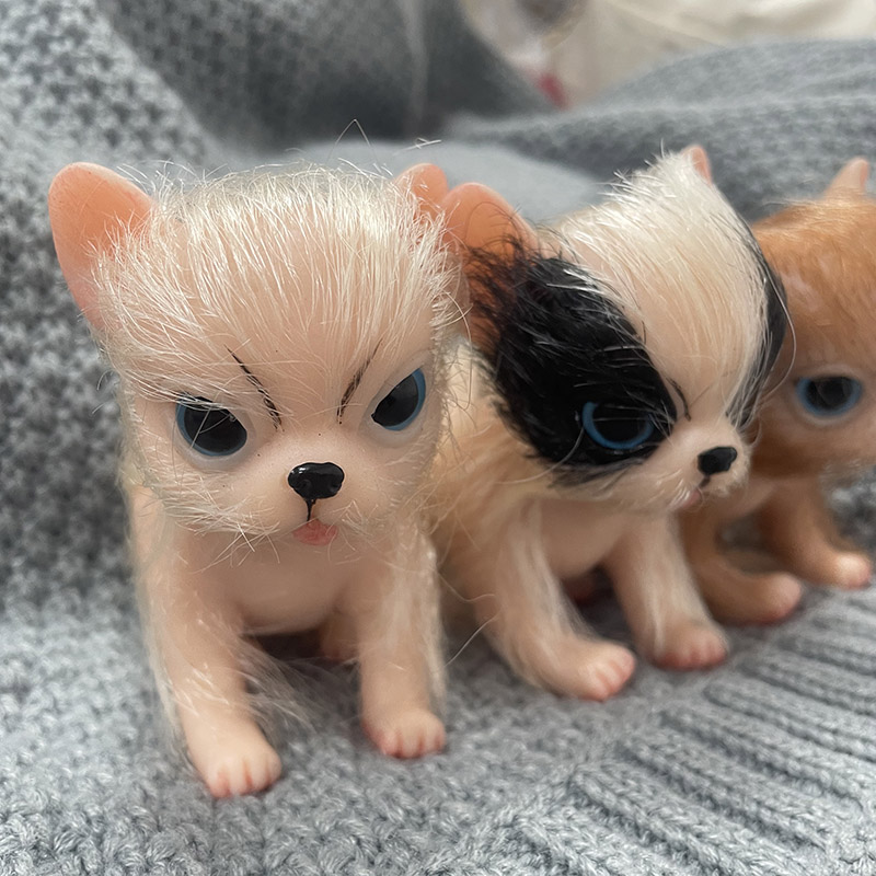 5Inch Full Body Silicone Cute  - Kids Toys Dog 评论和价格