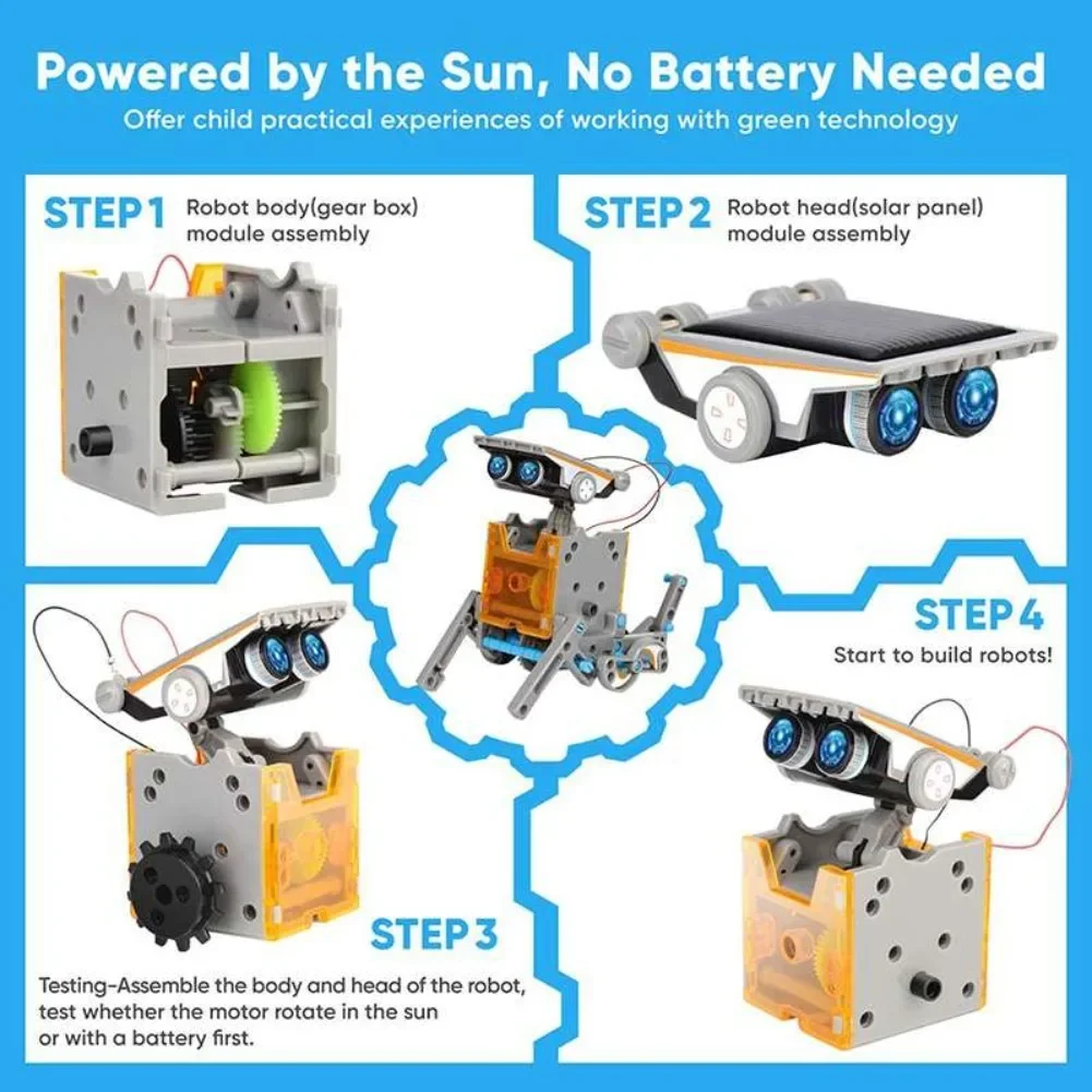 13 in 1 Solar Powered Robot Sc - Kids Toys Lego 评论和价格